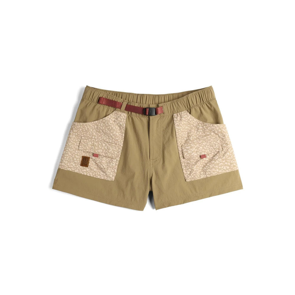 Topo Designs Womens Retro River Shorts Elmwood/Crackle