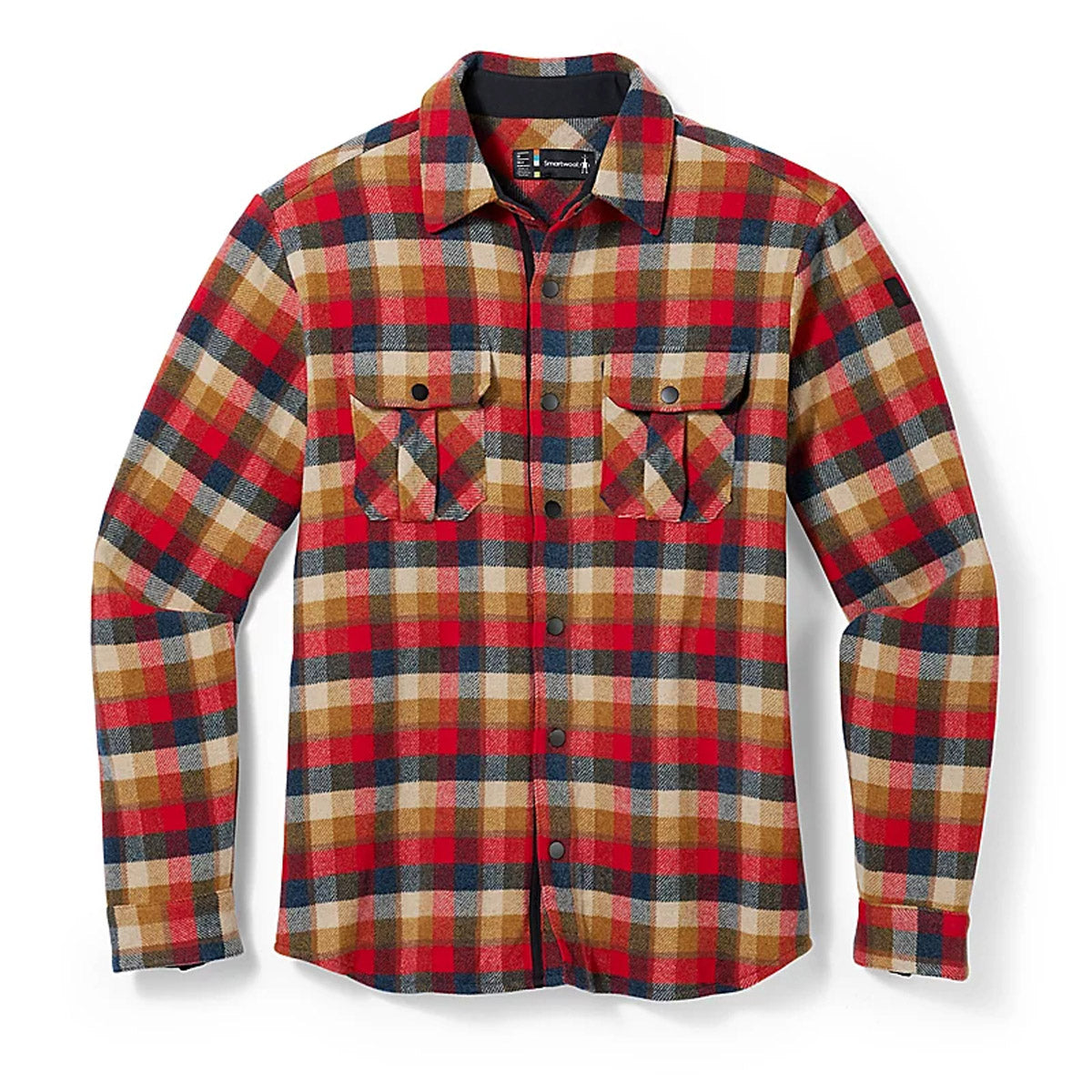 Smartwool Men&#39;s Anchor Line Shirt Jacket Rhythmic Red Plaid