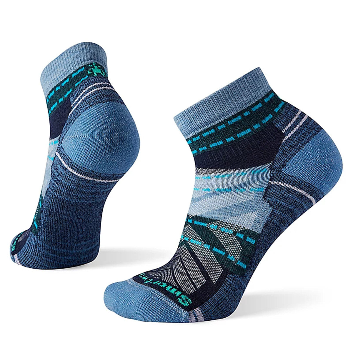 Smartwool Women&#39;s Hike Light Cushion Margarita Ankle Socks ist Blue / M