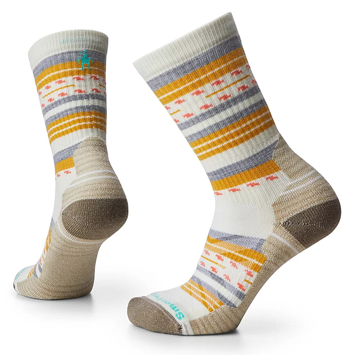 Smartwool Women&#39;s Hike Light Cushion Margarita Crew Socks Natural