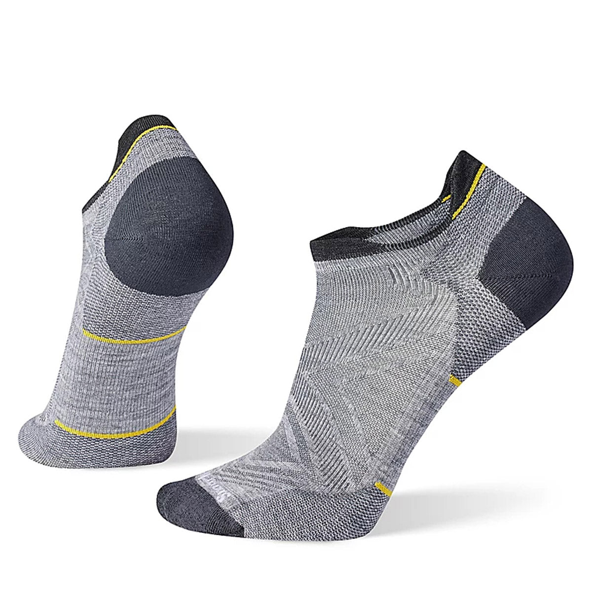 Smartwool Men's Run Zero Cushion Low Ankle Socks Light Gray