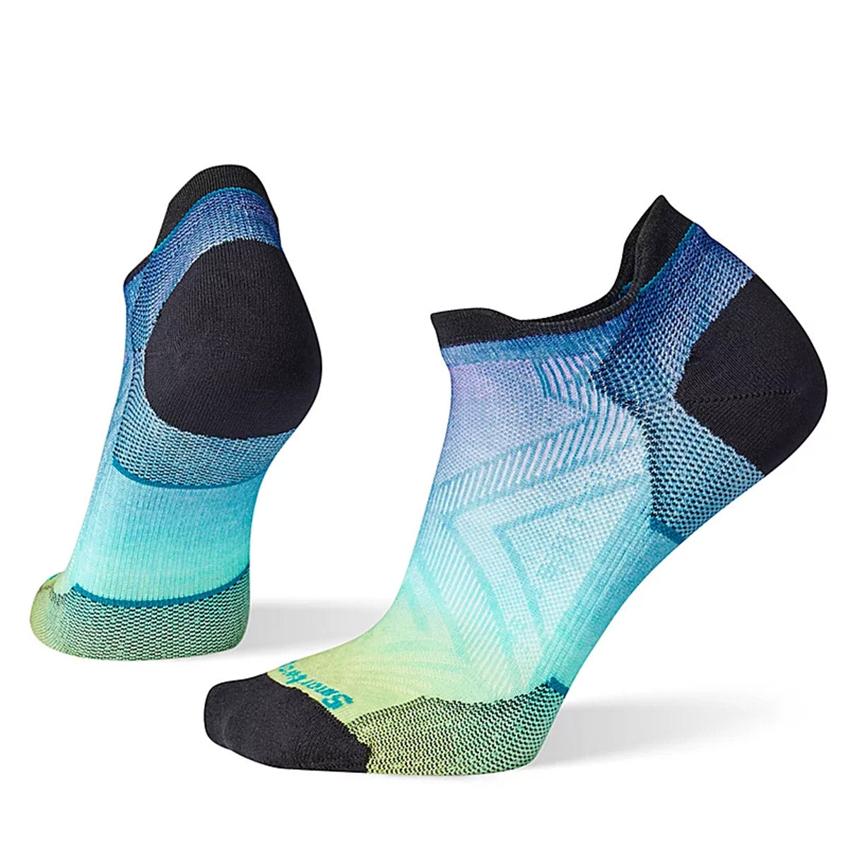 Smartwool Women&#39;s Run Zero Cushion Ombre Print Low Ankle Socks Capri