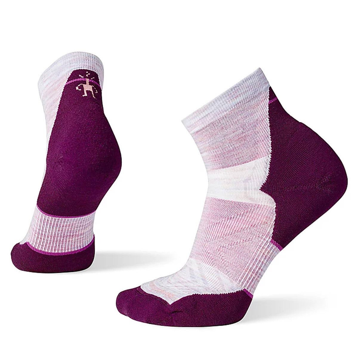 Smartwool Women&#39;s Run Targeted Cushion Ankle Socks Purple Eclipse