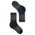 Smartwool Kids' Hike Full Cushion Striped Crew Socks Black/ilitary Olive / M