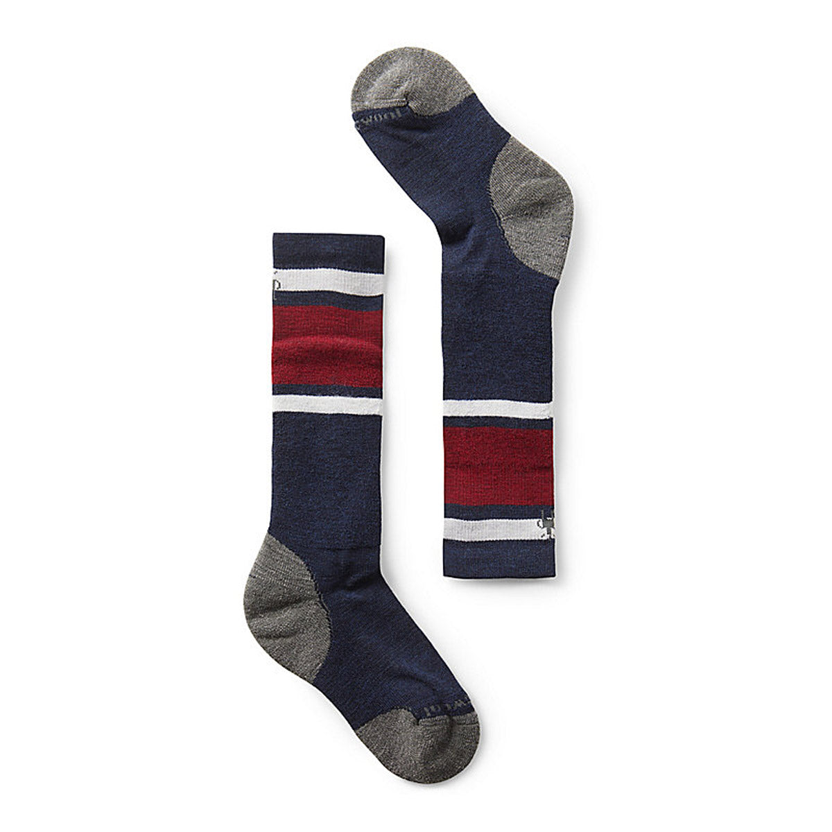 Smartwool Kids&#39; Wintersport Full Cushion Stripe Over The Calf Socks Deep Navy