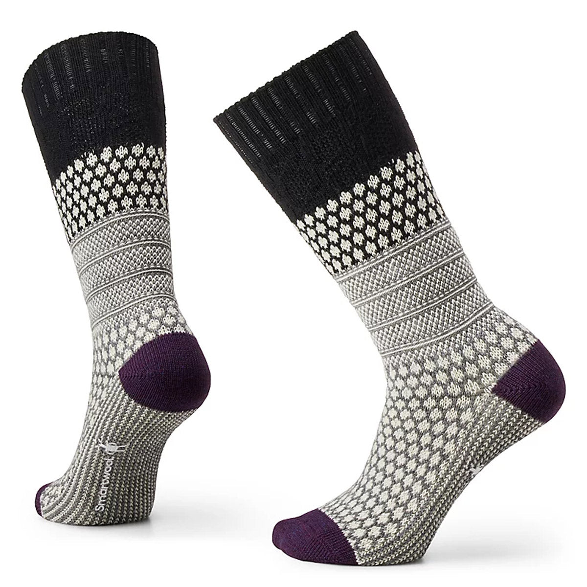 Smartwool Women&#39;s Everyday Popcorn Cable Crew Socks Black