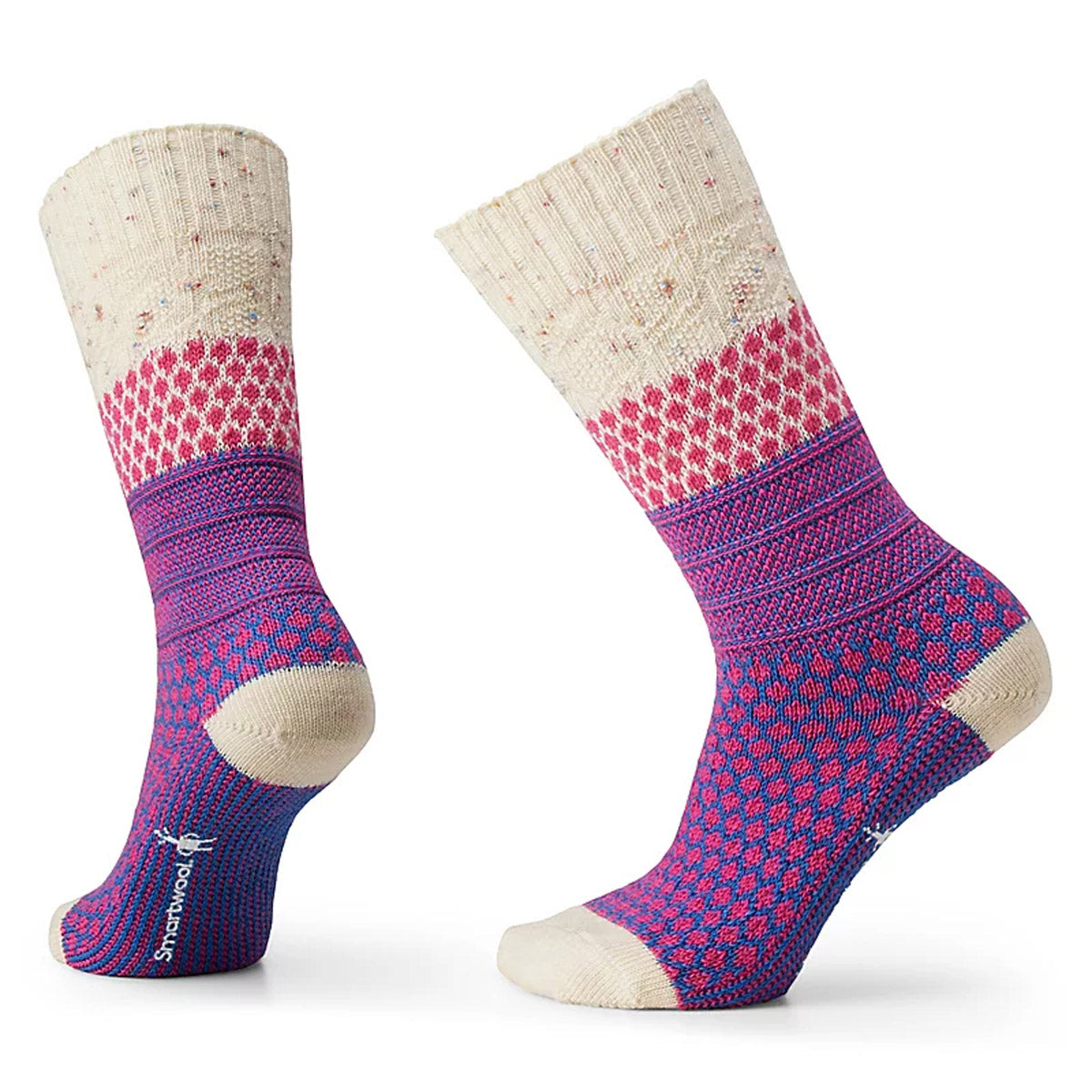 Smartwool Women&#39;s Everyday Popcorn Cable Crew Socks Power Pink