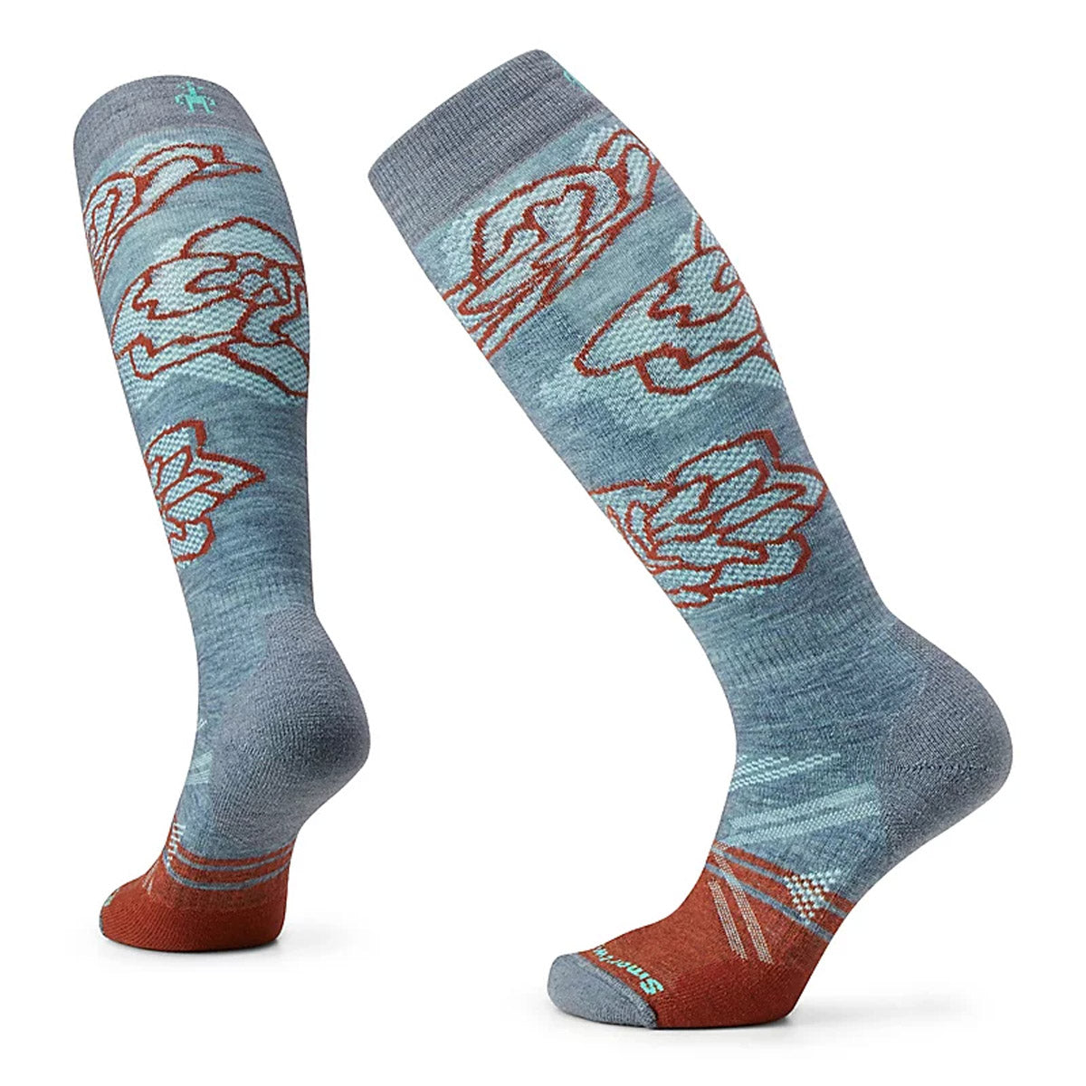 Women&#39;s Ski Full Cushion Pattern Over The Calf Socks