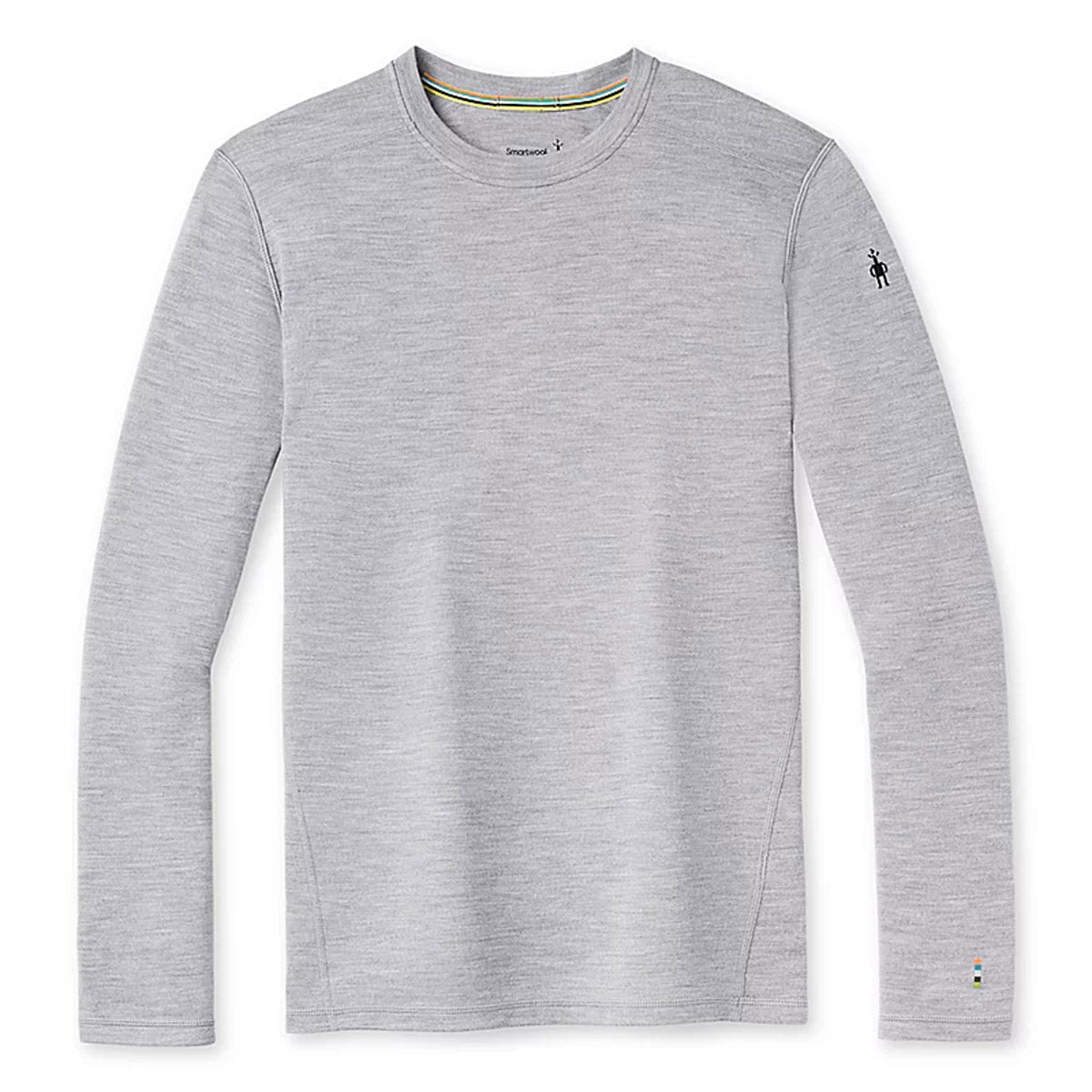 Smartwool Men&#39;s Classic Thermal Merino Base Layer Crew Light Gray Heather