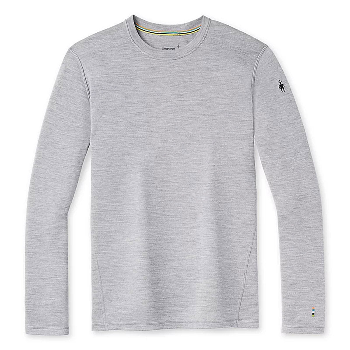 Smartwool Men's Classic Thermal Merino Base Layer Crew Light Gray Heather