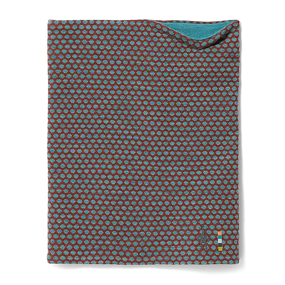 Smartwool Thermal Merino Reversible Neck Gaiter Pecan Brown Dot