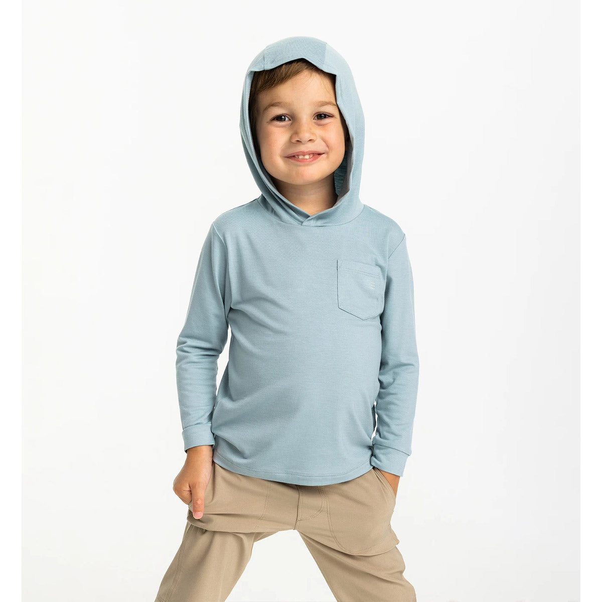 Free Fly Apparel Toddler Bamboo Shade Hoody Ocean Mist