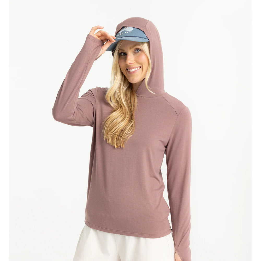 Free Fly Apparel Womens Bamboo Shade Hoodie II Fig