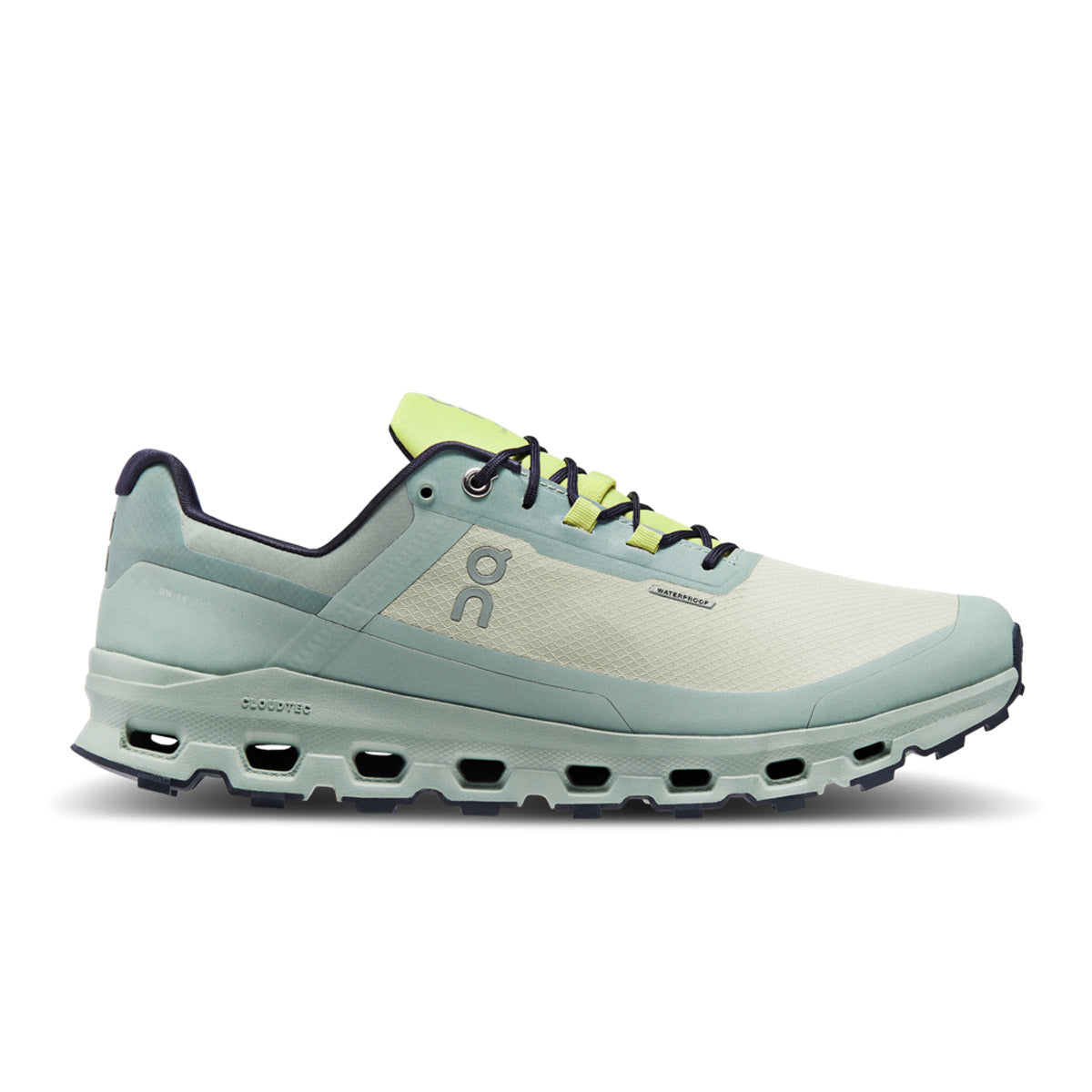 On Running Men's Cloudvista Waterproof Chalk | Moss