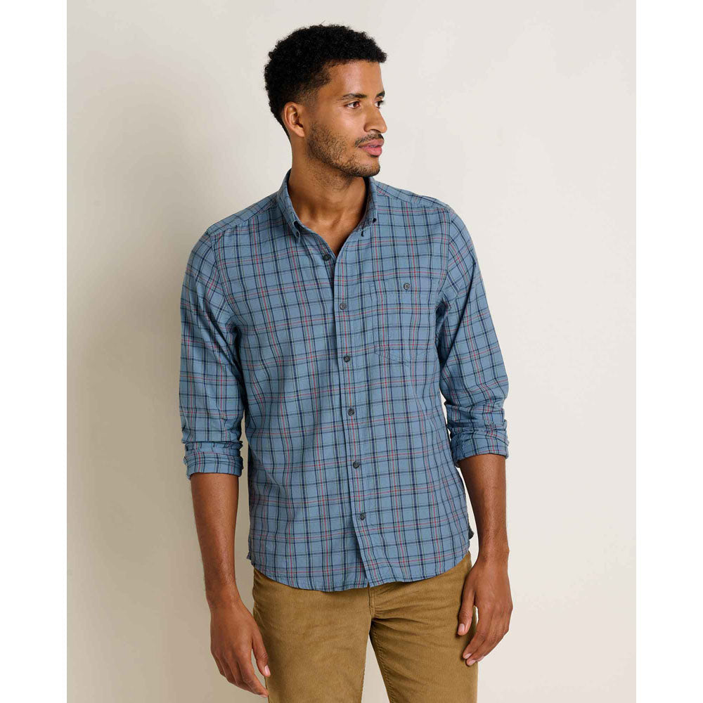 Toad&amp;Co. Mens Airscape Long Sleeve Shirt North Shore Check