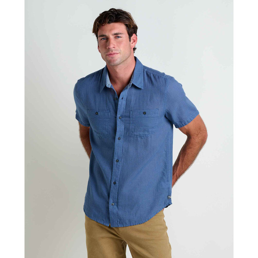 Toad&Co. Mens Honcho Short Sleeve Shirt High Tide II
