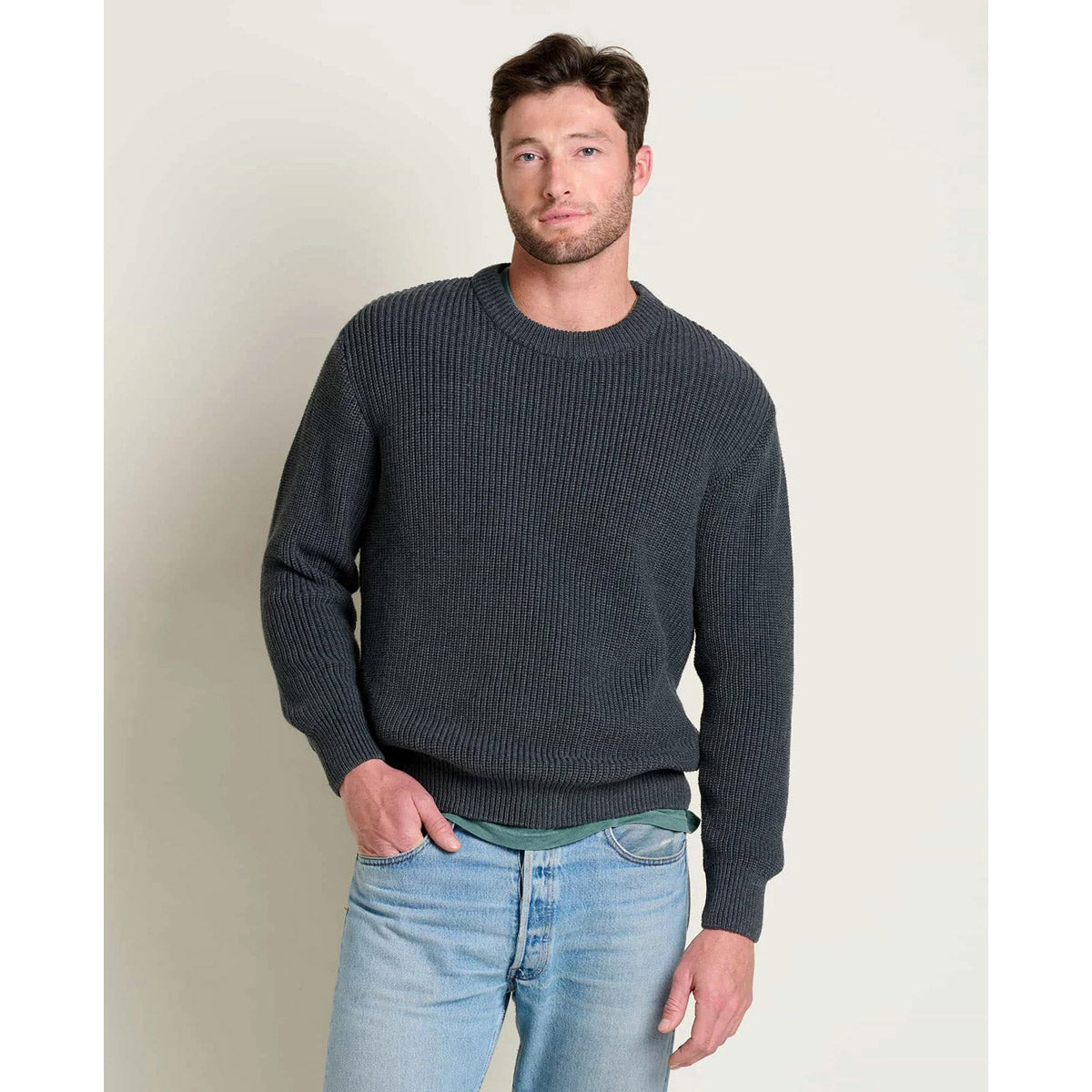 Toad&amp;Co. Men&#39;s Butte Crew Sweater Soot