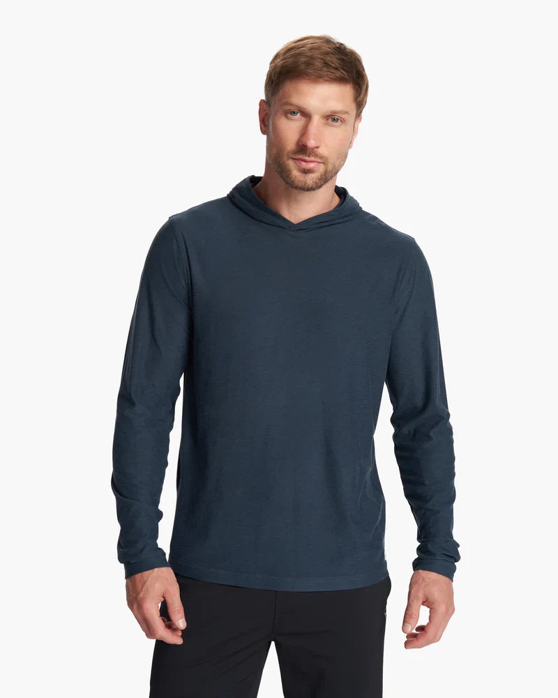 Vuori M Strato Tech Hoodie HNV Navy Heather