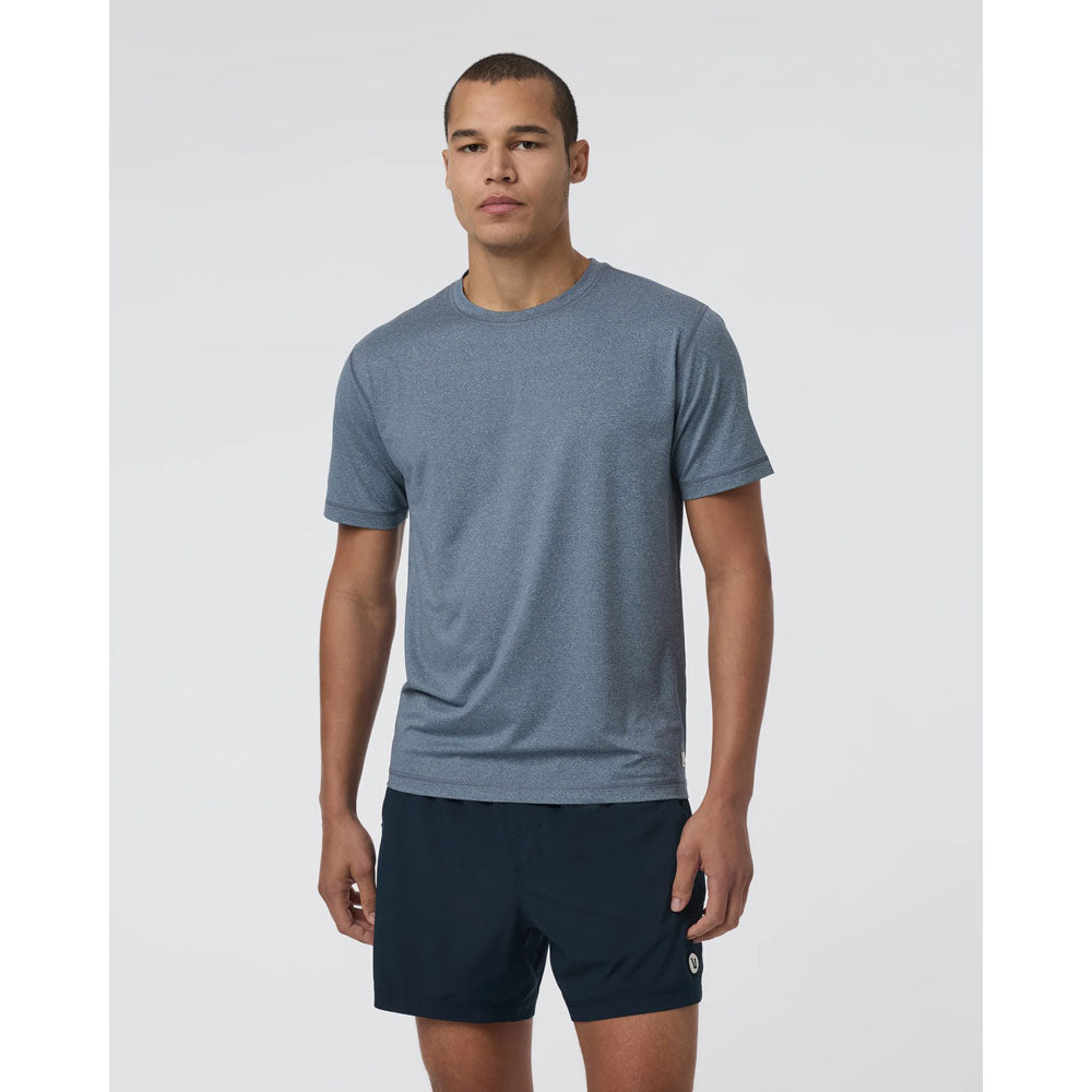 Vuori M Tradewind Performance Tee 2.0 Pacific Heather