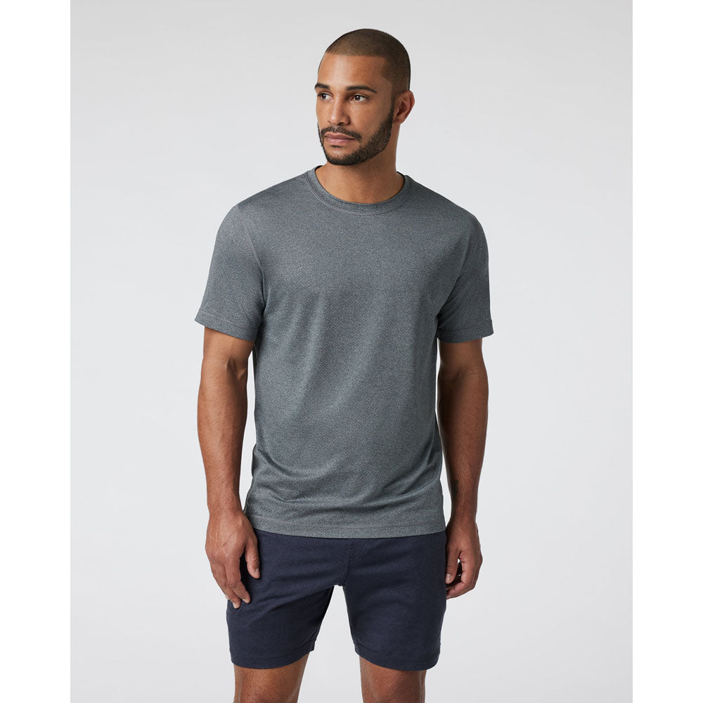 Vuori M Tradewind Performance Tee 2.0 Heather Grey