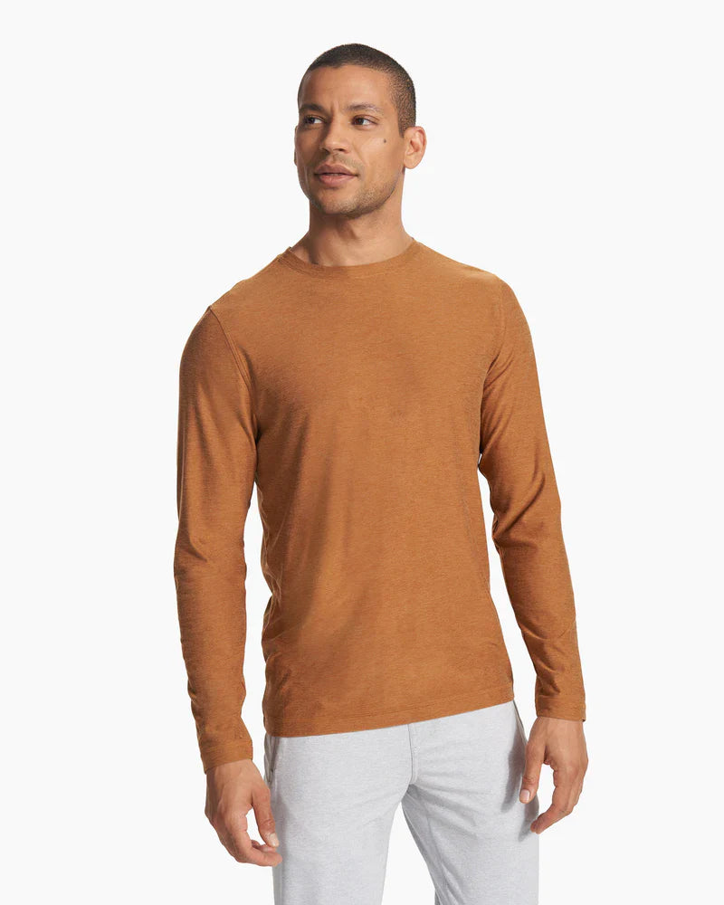 Vuori Mens L/s Strato Tech Tee HSR Stormy Heather