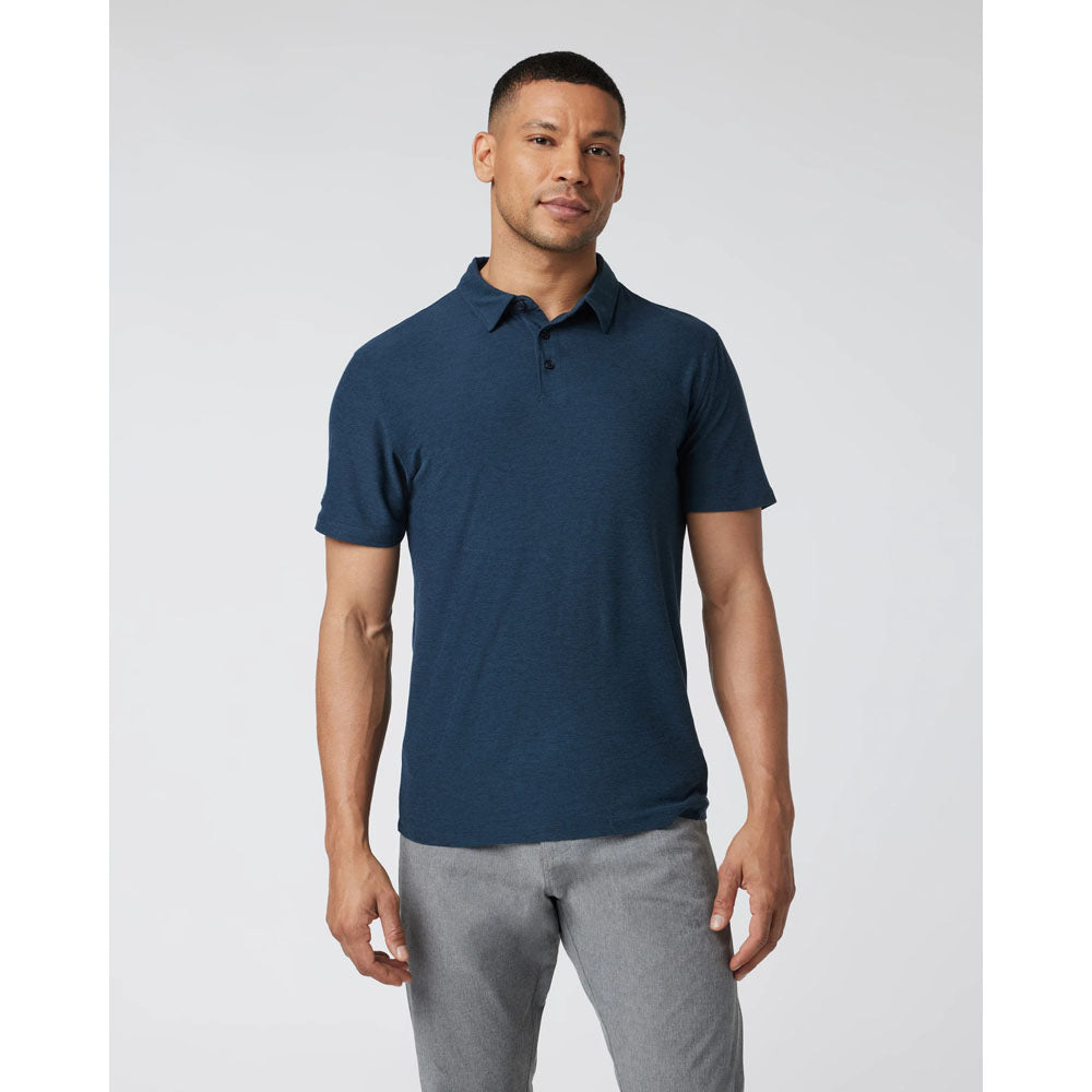 Vuori M Strato Tech Polo Navy Heather