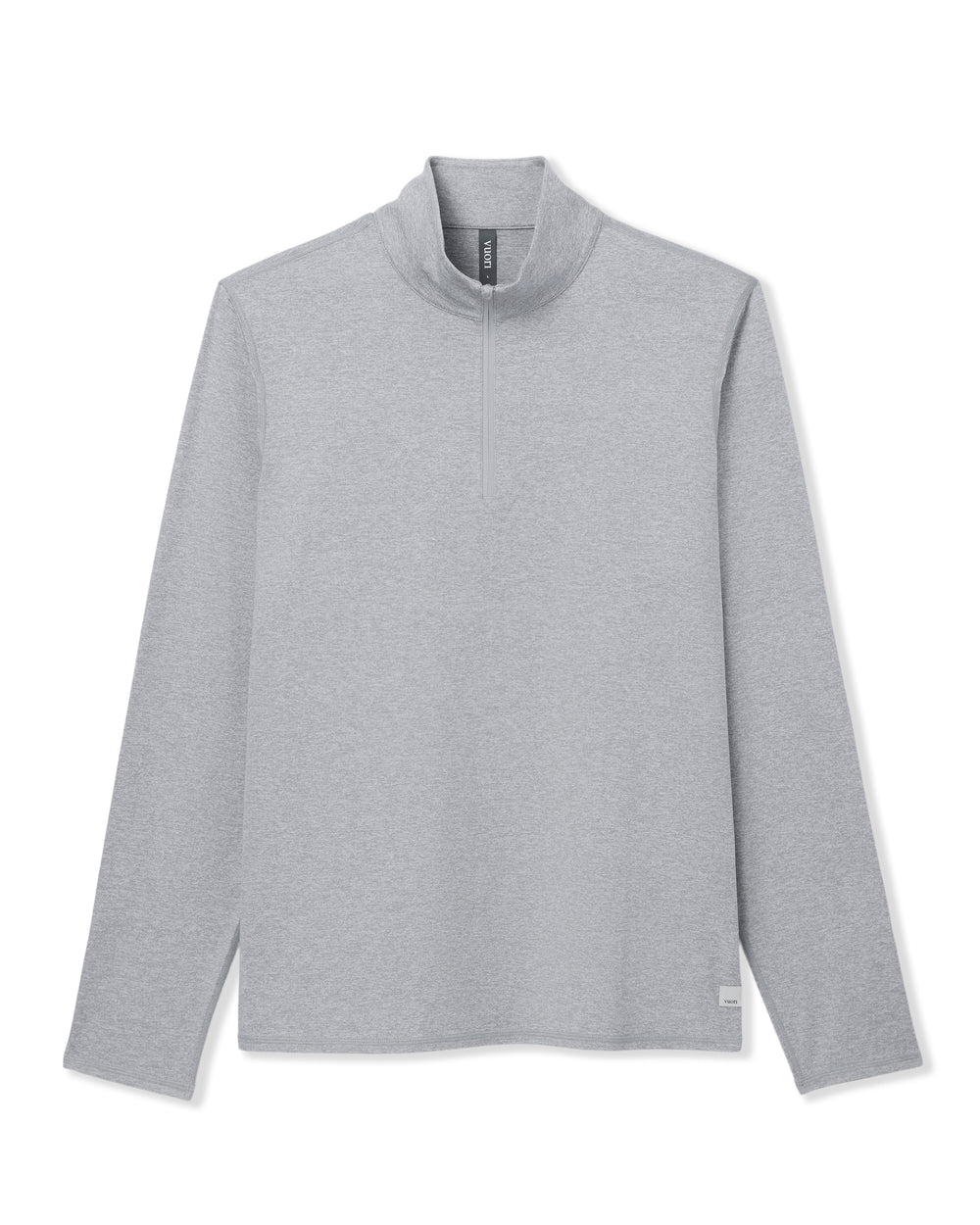 Vuori M Ponto 1/2 Zip Mock Neck LHG Light Heather Grey