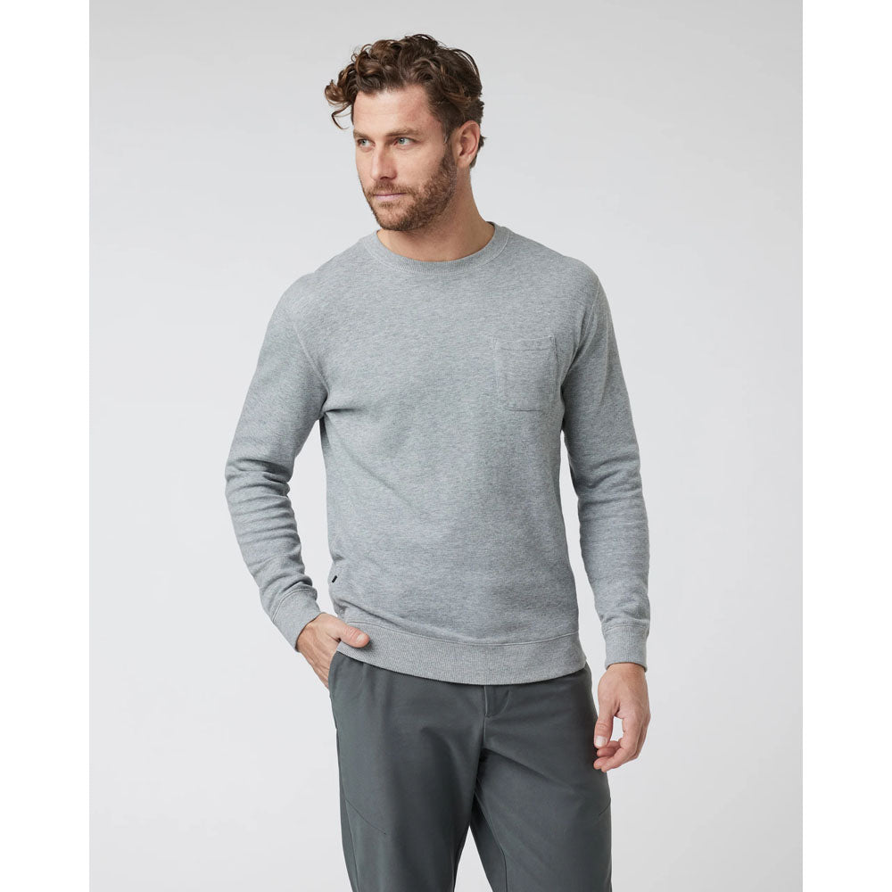 Vuori Mens Jeffreys Pullover Heather Grey