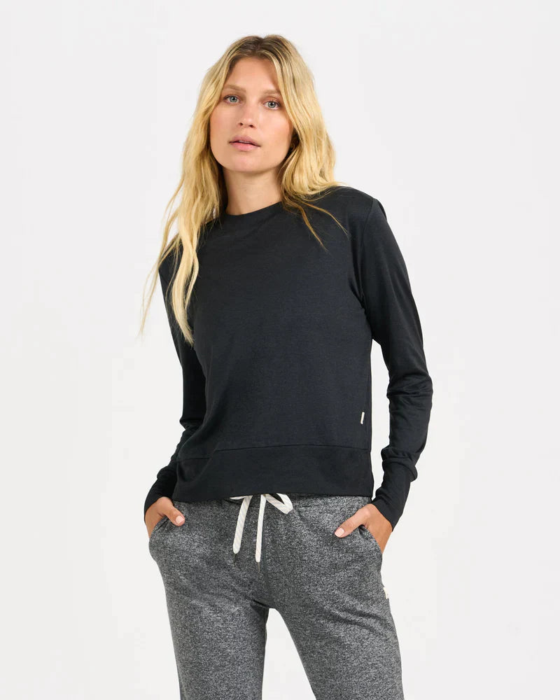 Vuori Womens Daydream Crew HE Marsh Heather / M
