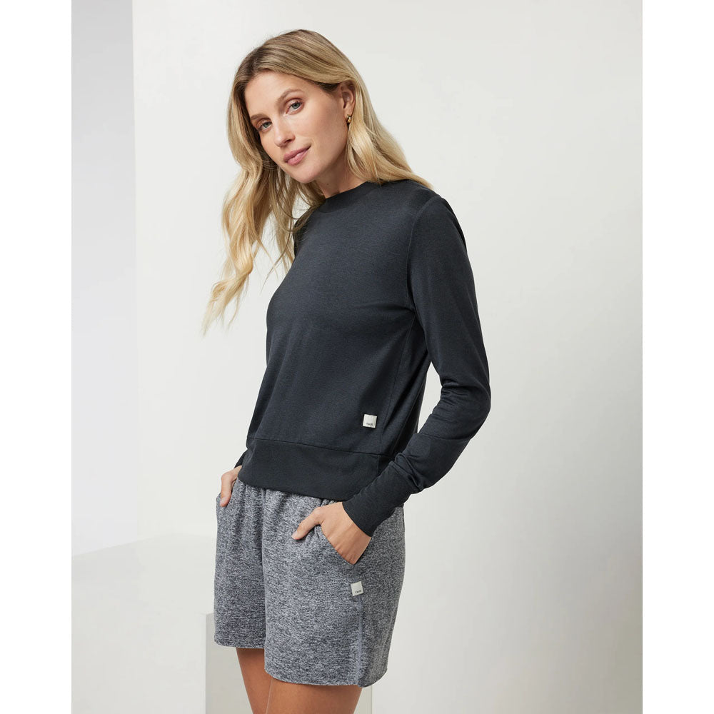 Vuori Womens Daydream Crew Black Heather