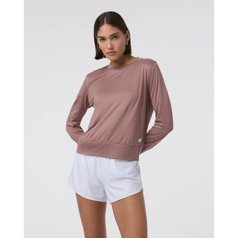 Vuori Womens Daydream Crew Sedona Brown Heather