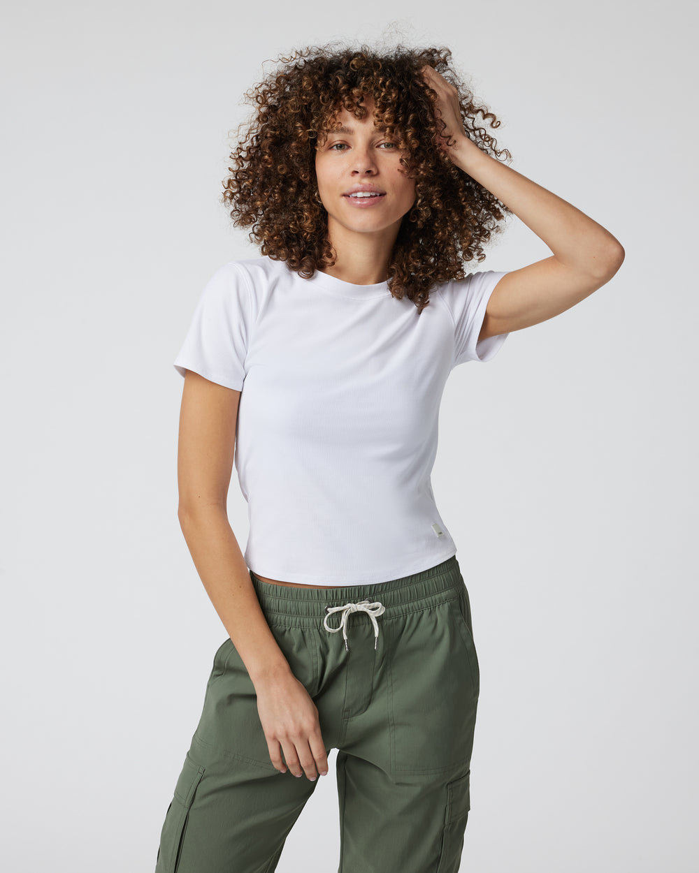 Vuori Womens Mudra Fitted Tee TP Smokey Taupe / S