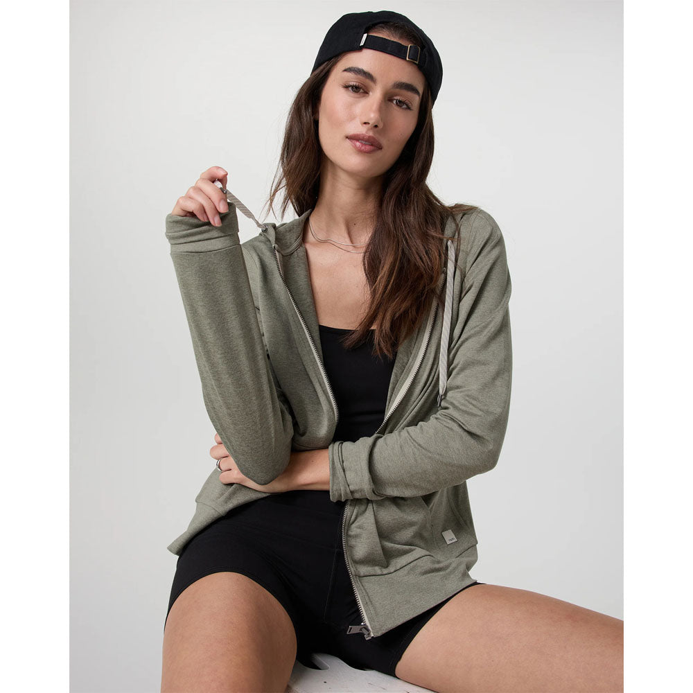 Vuori Womens Halo Performance Hoodie 2.0 Laurel Heather