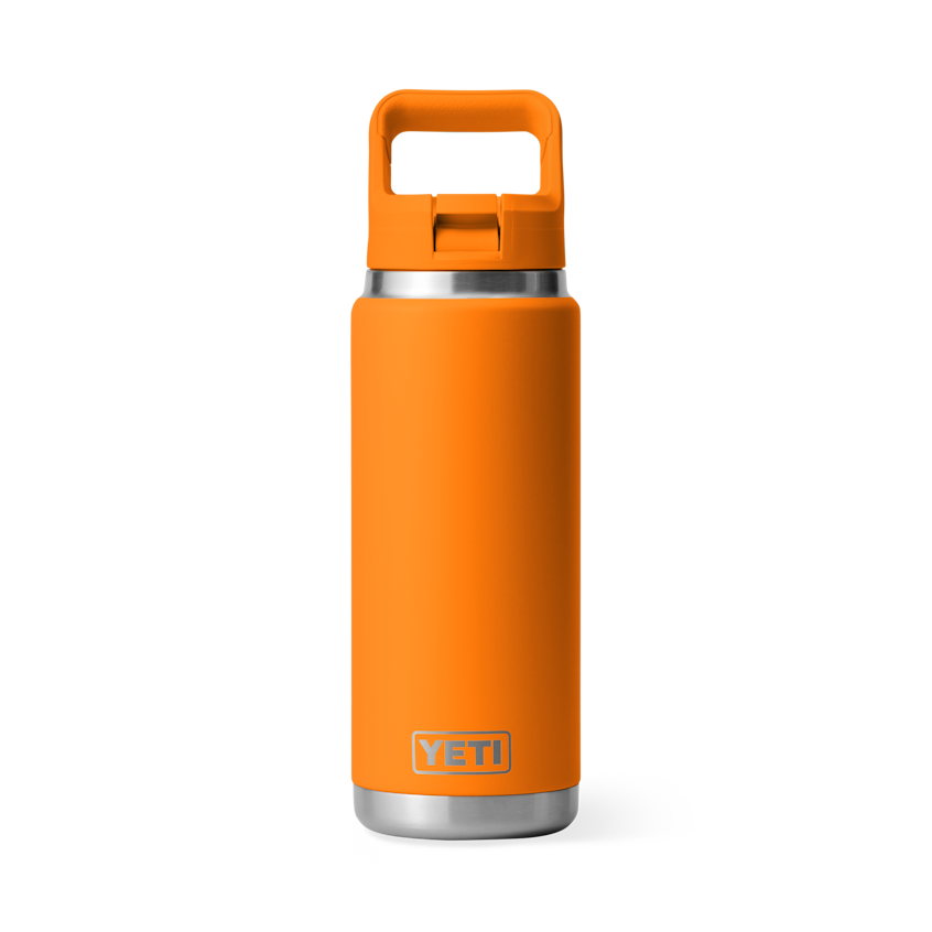 Yeti Rambler 26 oz Straw Bottle King Crab Orange