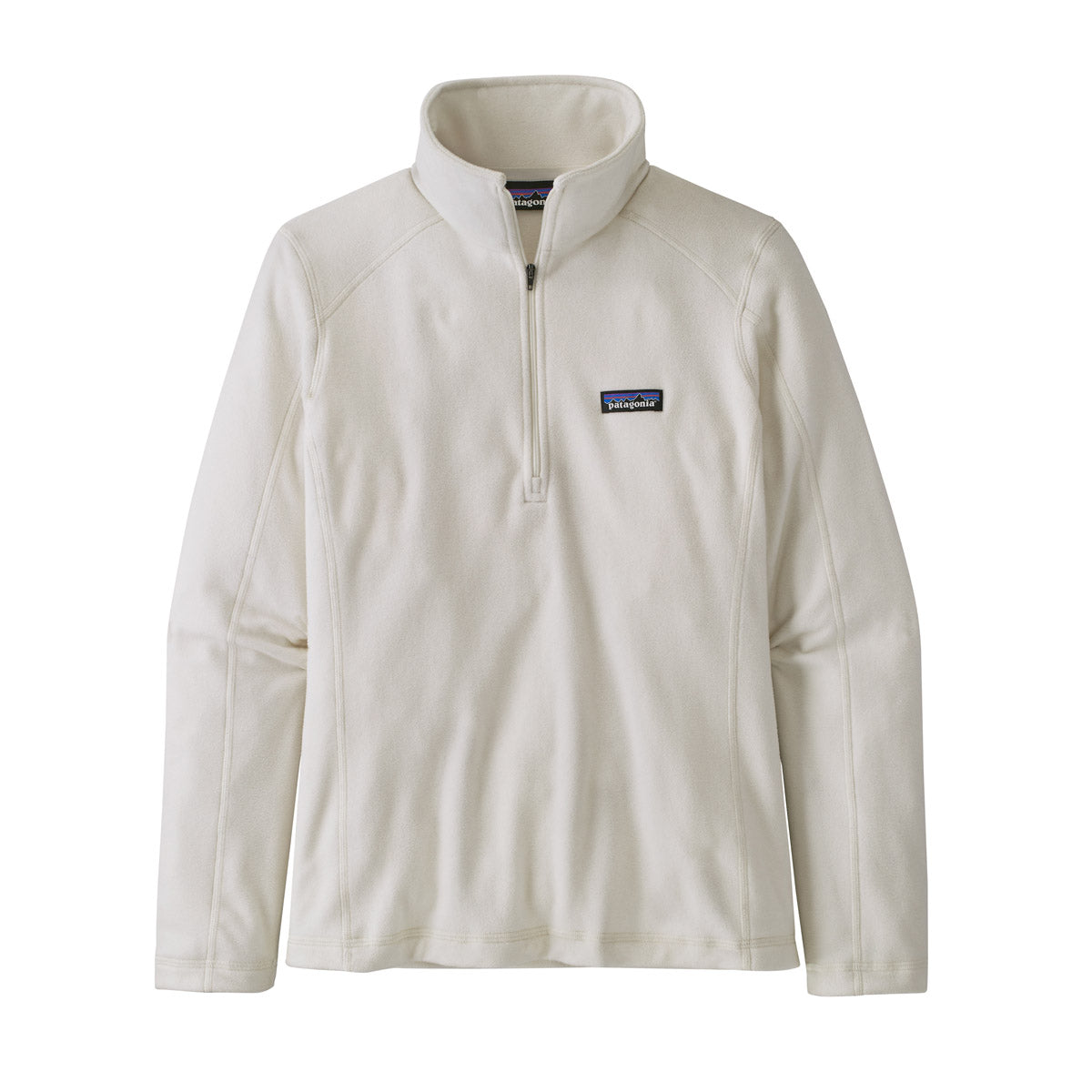 Patagonia Women&#39;s Micro D 1/4 Zip Fleece Birch White