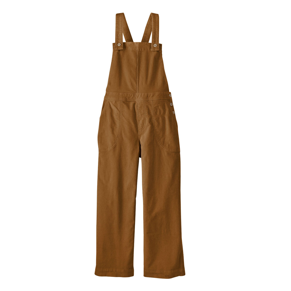 Patagonia Women's Stand Up Cropped Corduroy Overalls Nest Brown