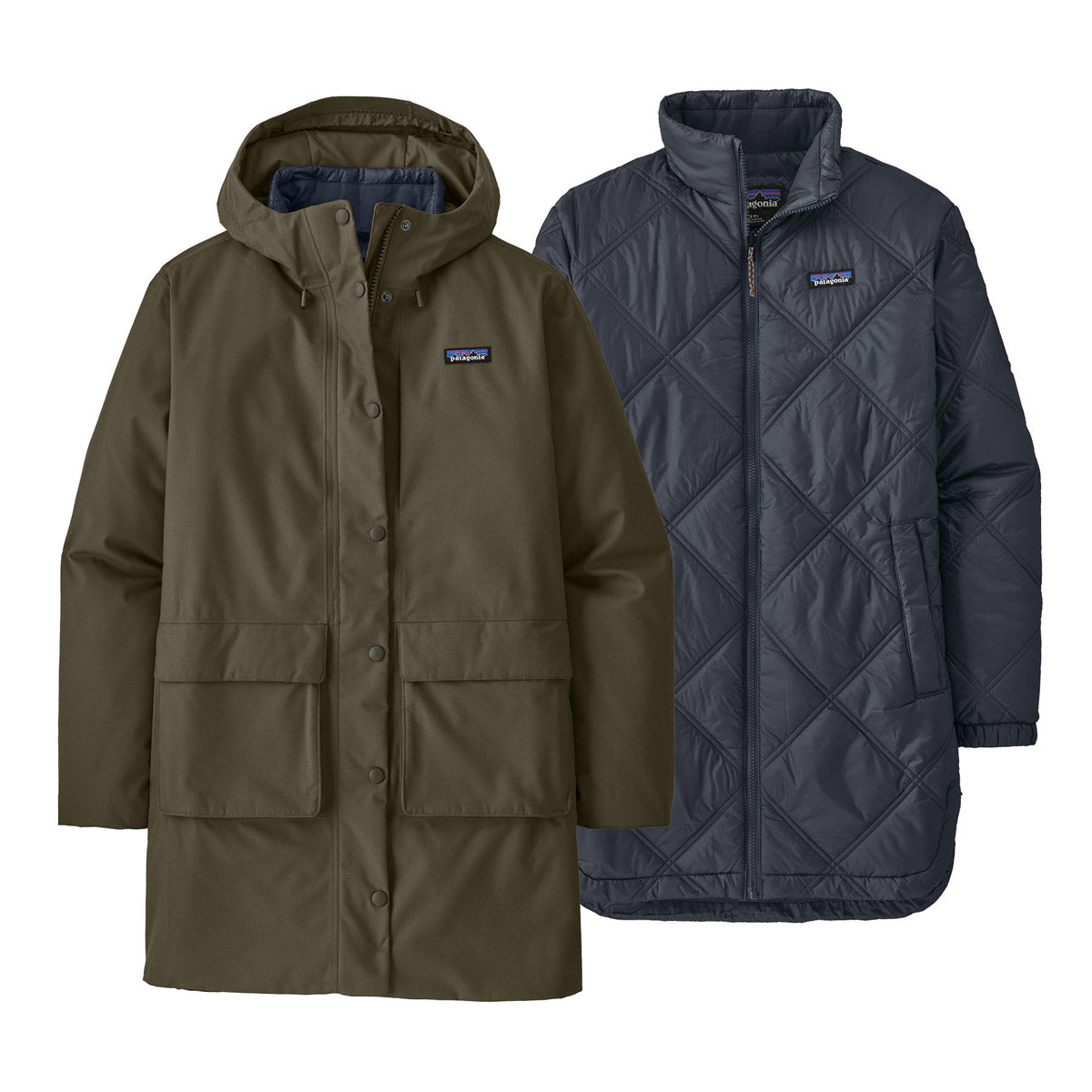 Patagonia Women&#39;s Pine Bank 3-in-1 Parka Basin Green