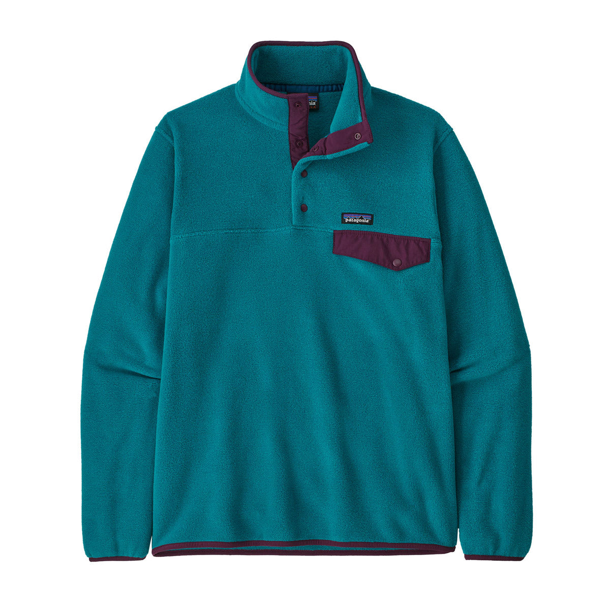 Patagonia Men&#39;s Lightweight Synchilla Snap-T Fleece Pullover Belay Blue