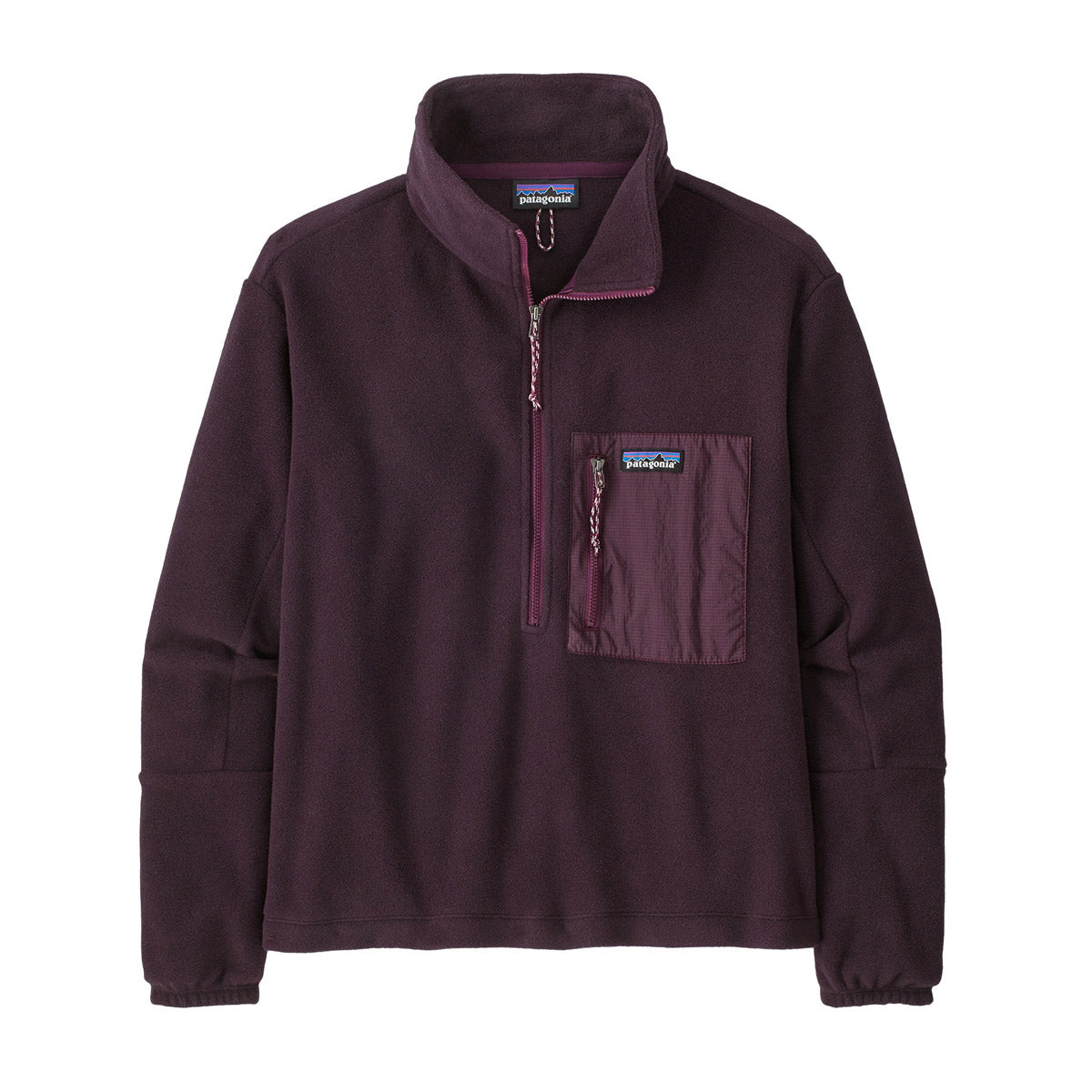 Patagonia Women&#39;s Microdini 1/2-Zip Pullover Obsidian Plum