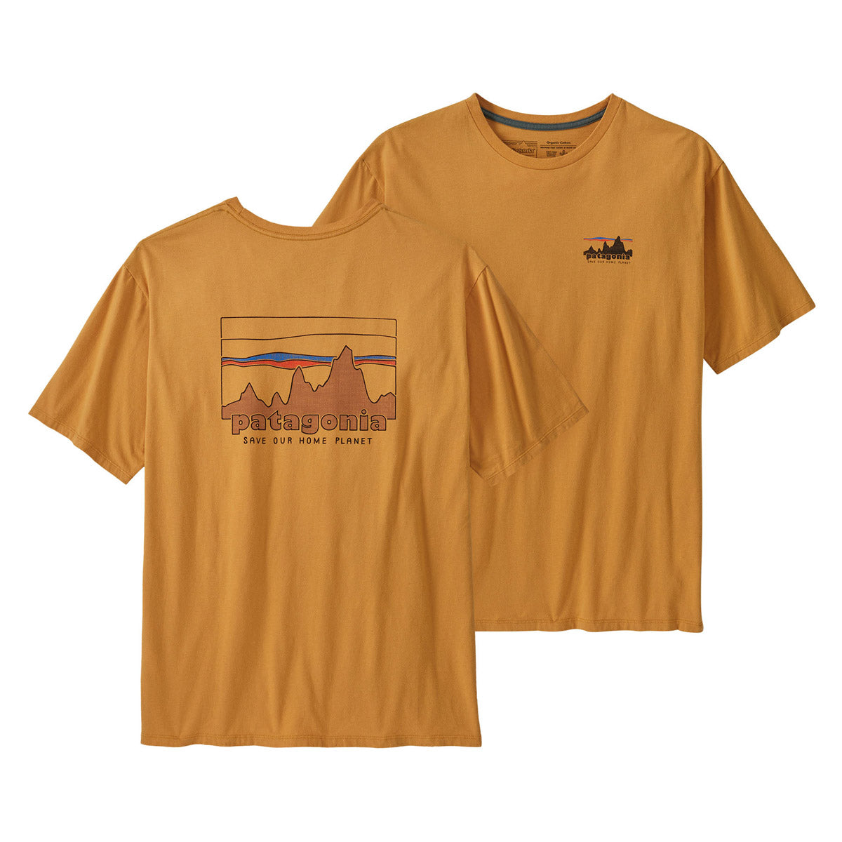 Patagonia Men&#39;s &#39;73 Skyline Organic T-Shirt Dried Mango