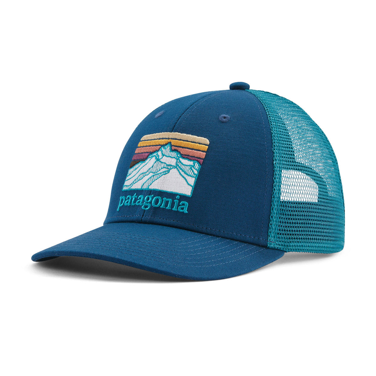 Patagonia Line Logo Ridge LoPro Trucker Hat Lagom Blue