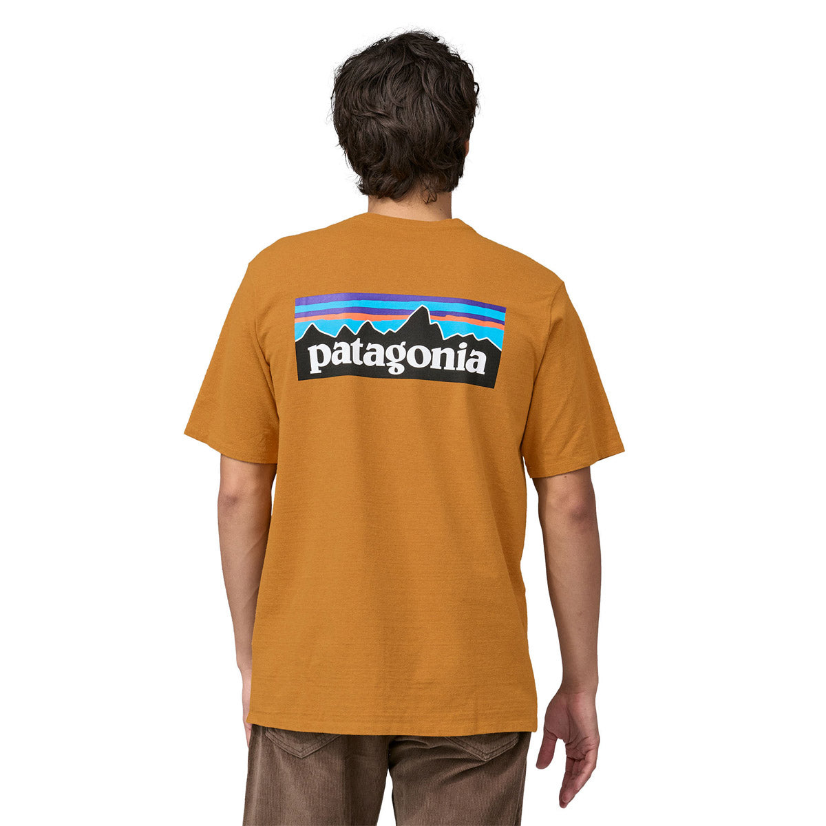 Patagonia Men&#39;s P-6 Logo Responsibili-Tee Dried ango / M