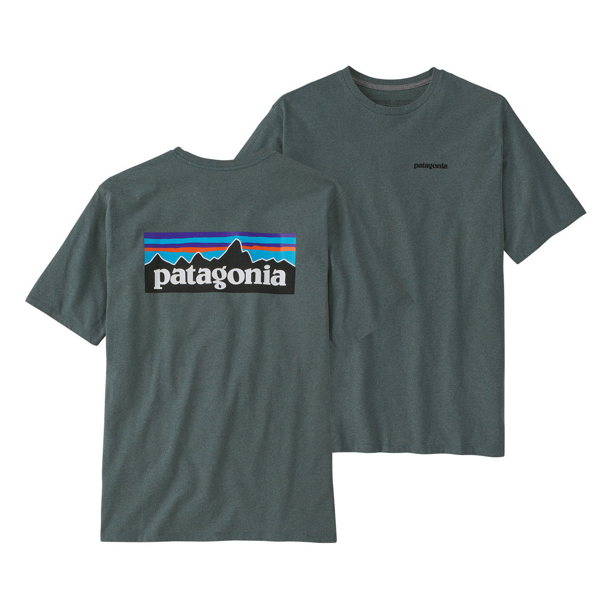 Patagonia Men&#39;s P-6 Logo Responsibili-Tee Nouveau Green