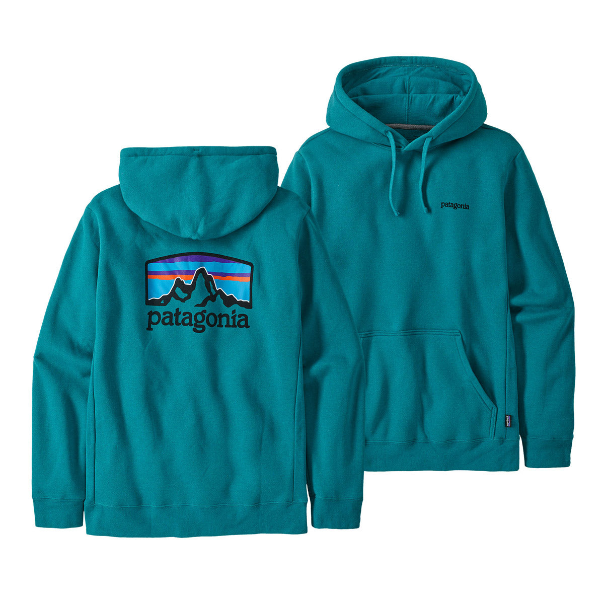 Patagonia Men&#39;s Fitz Roy Horizons Uprisal Hoody Belay Blue