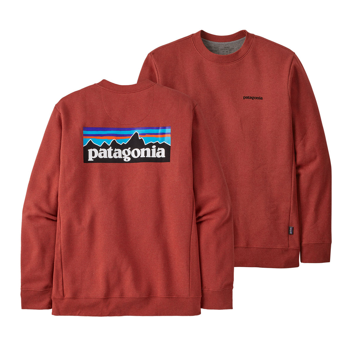 Patagonia Men&#39;s P-6 Logo Uprisal Crew Sweatshirt Burl Red