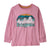 Patagonia Baby Long-Sleeved Regenerative Organic Certified Cotton Fitz Roy Flur Planet Pink