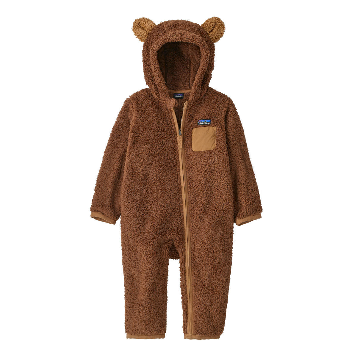 Patagonia Baby Furry Friends Fleece Bunting Moose Brown