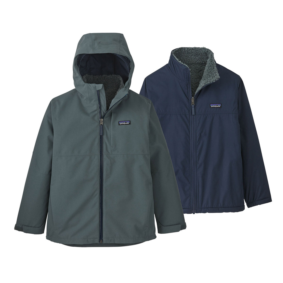 Patagonia Boys&#39; 4-in-1 Everyday Jacket Nouveau Green