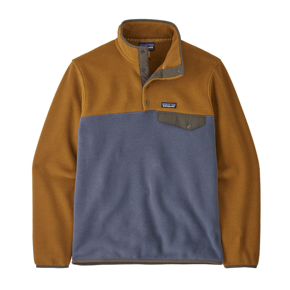 Patagonia Men&#39;s Lightweight Synchilla Snap-T Fleece Pullover helter Brown / S