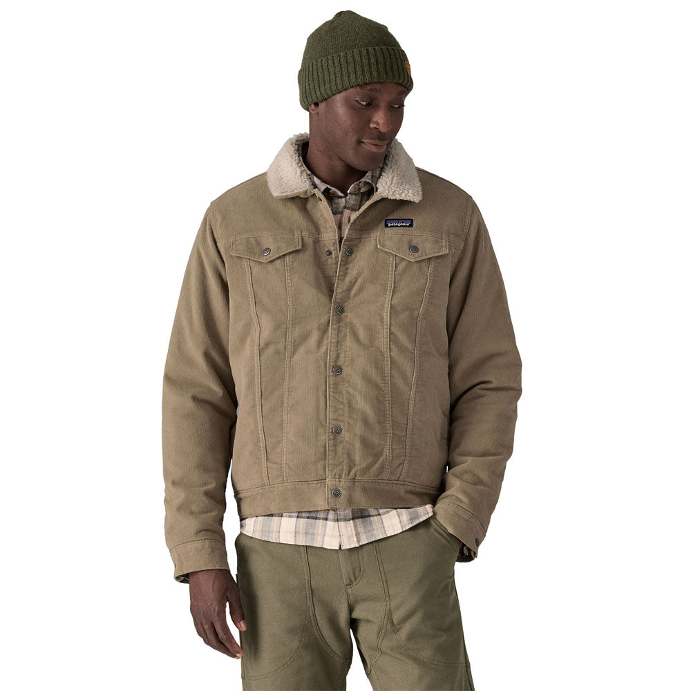 Patagonia Mens Pile Lined Trucker Jacket Seabird Grey